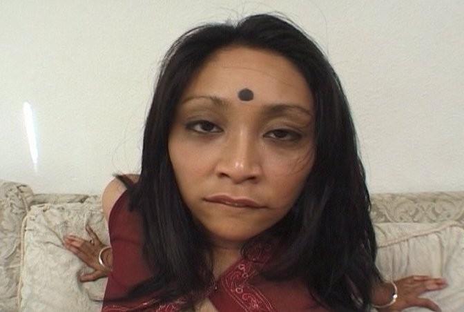 16P Horny indian slut sucking and riding two white cocks