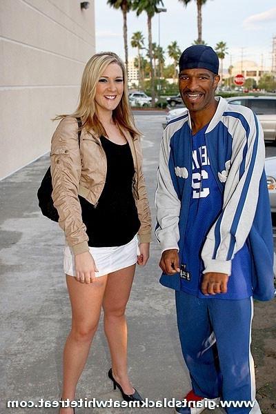 16P Slutty blonde slides a massive black cock deep in her pussy