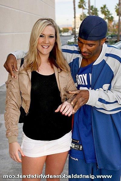 16P Slutty blonde slides a massive black cock deep in her pussy