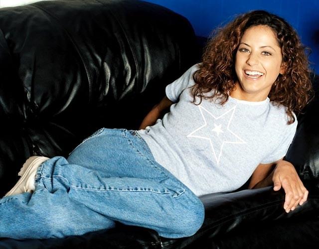 18P Latina with perky tits strips out of her jeans