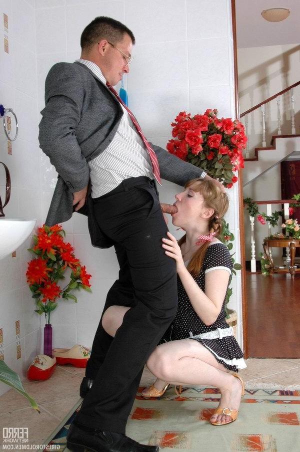 20P This old CEO gets seduced and fucked by his teenage maid