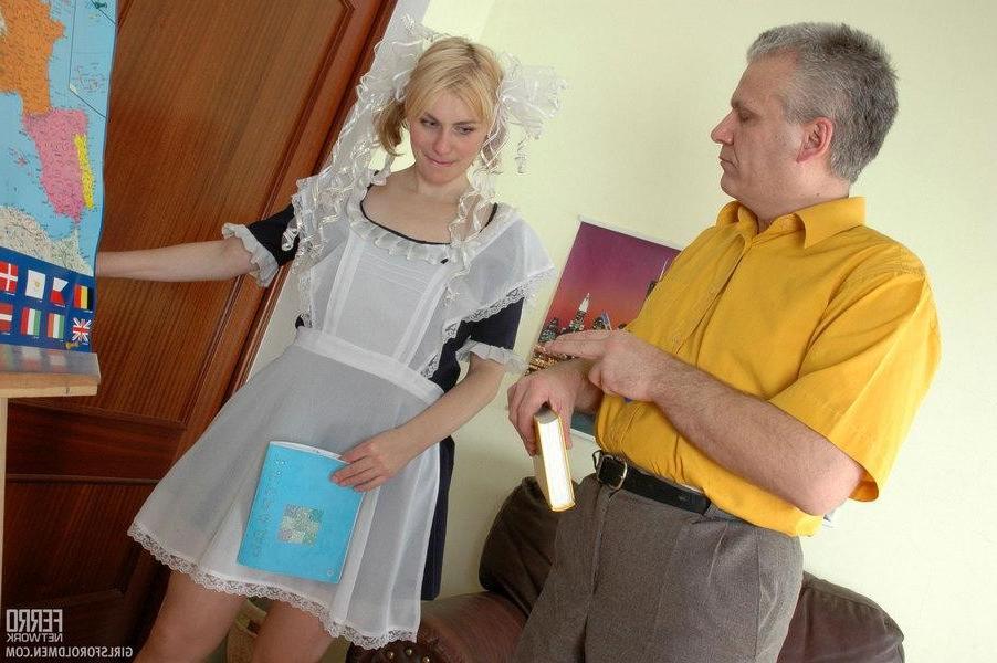 20P The old man of the house likes to fuck his young maid every day