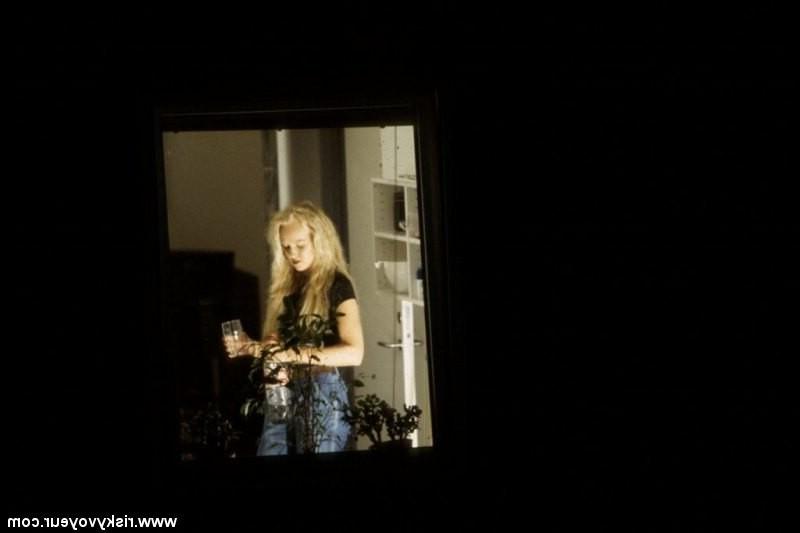 16P Unsuspecting blonde cutie caught masturbating