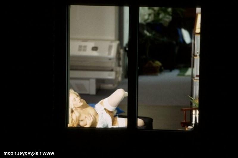 16P Unsuspecting blonde cutie caught masturbating
