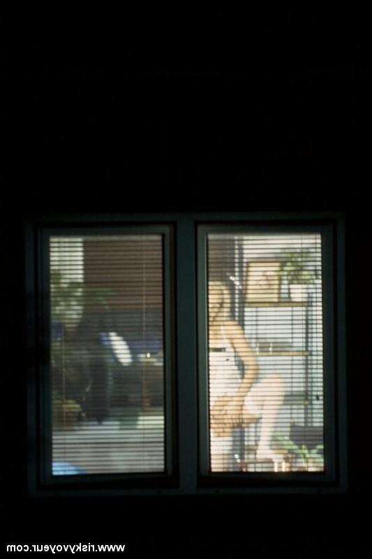 16P Unsuspecting blonde cutie caught masturbating