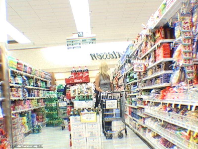 17P Blonde sexy milf caught in the supermarket