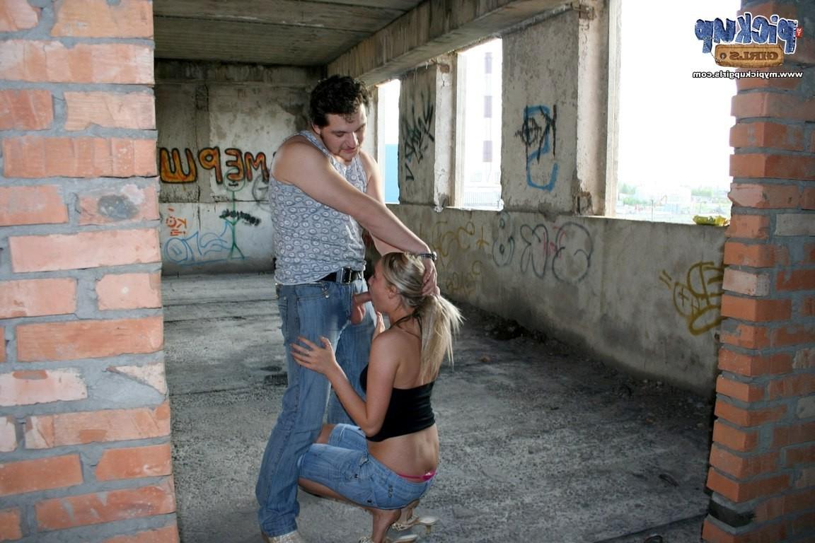 8P Shy blonde wipes breast from cum after crazy fuck