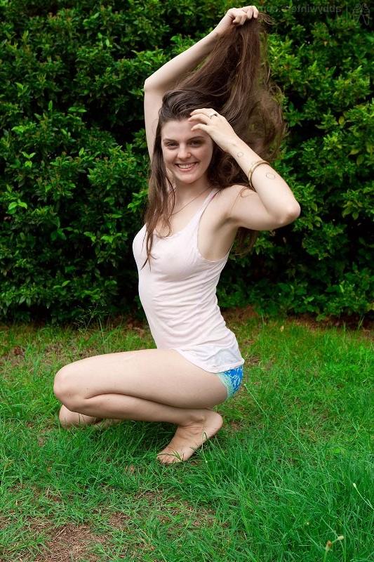15P Girl in the garden