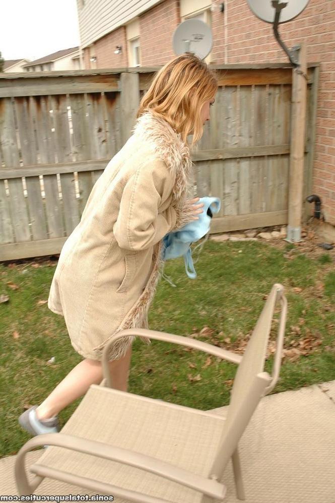 16P Skinny teen outdoors