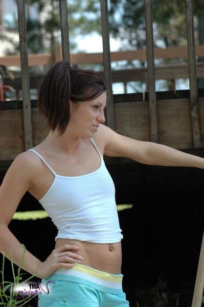16P naughty babe gets dirty in the garden