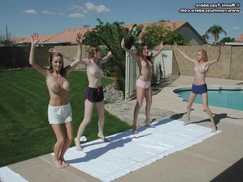 15P Sorority girls pose outside