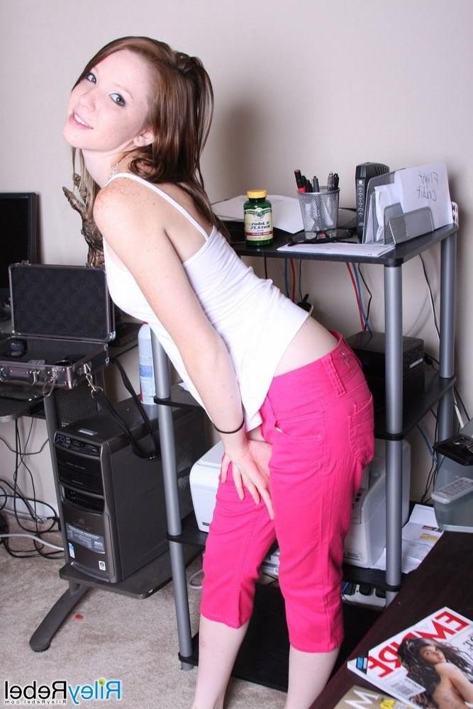 15P Perky small titted eighteen year old drops panties