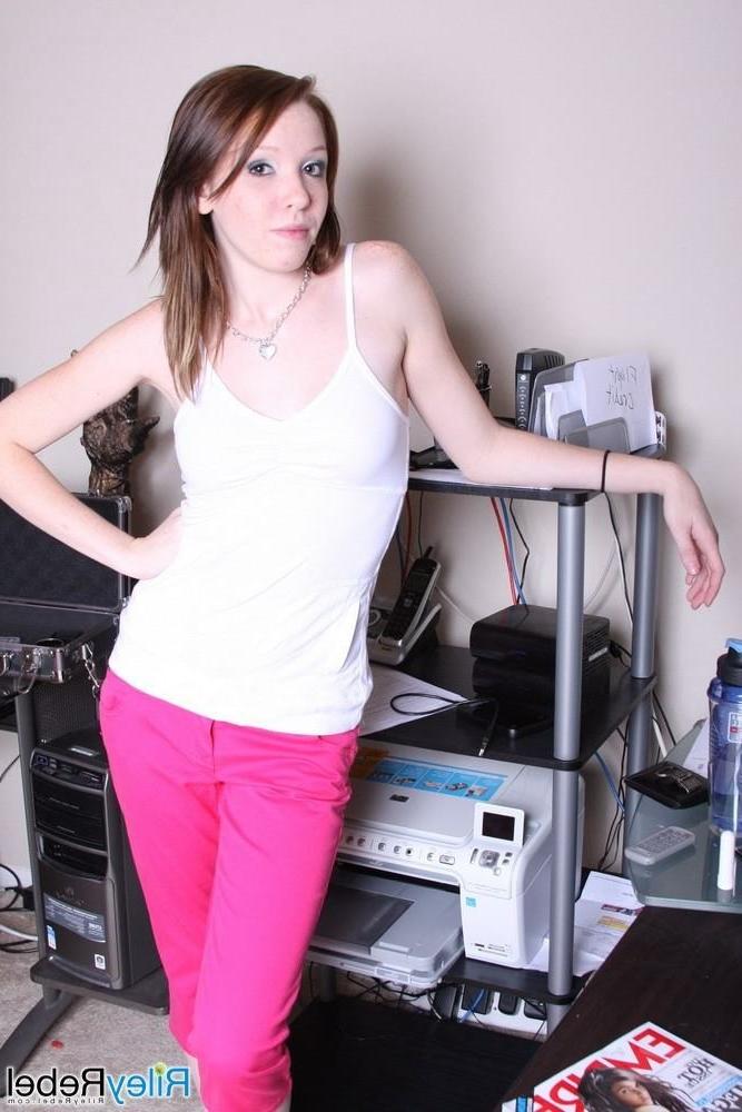 15P Perky small titted eighteen year old drops panties