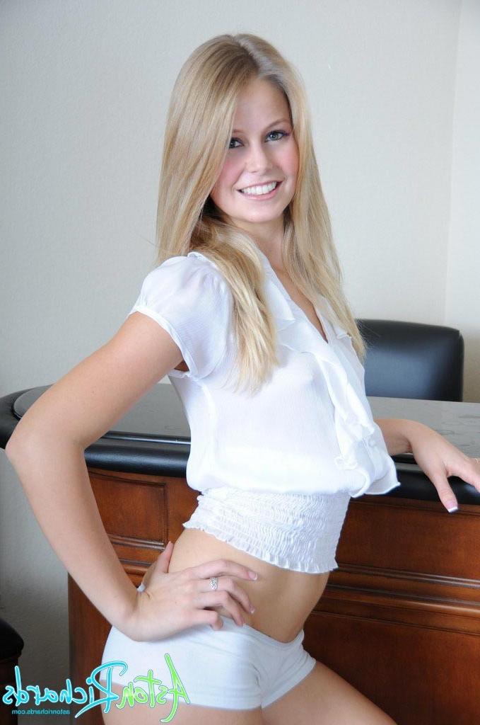 16P Teen with small boobs in panties and nylons