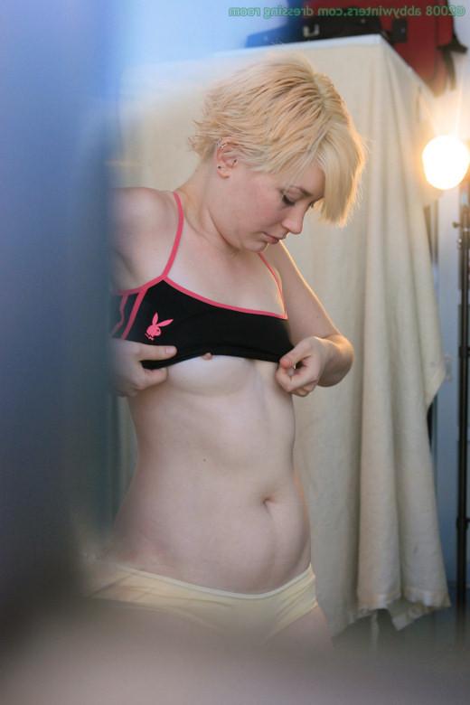 16P Petite Blonde Caught Nude in Private Dressing Room