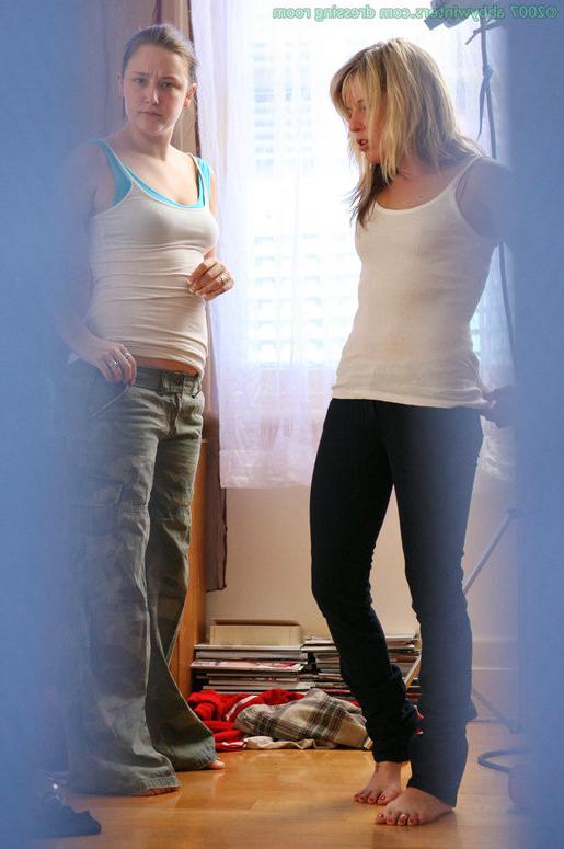 16P Two Cute Nude Chicks Caught On Hidden Dressing Room Spy Cam