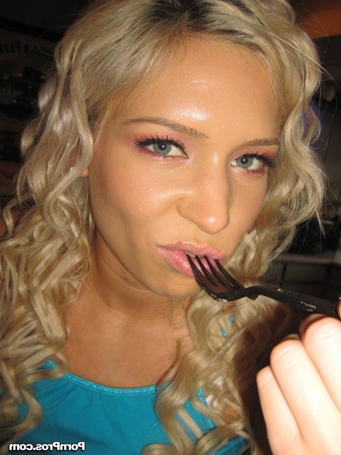 15P Petite Kacey Jordan has fun with a camera at home