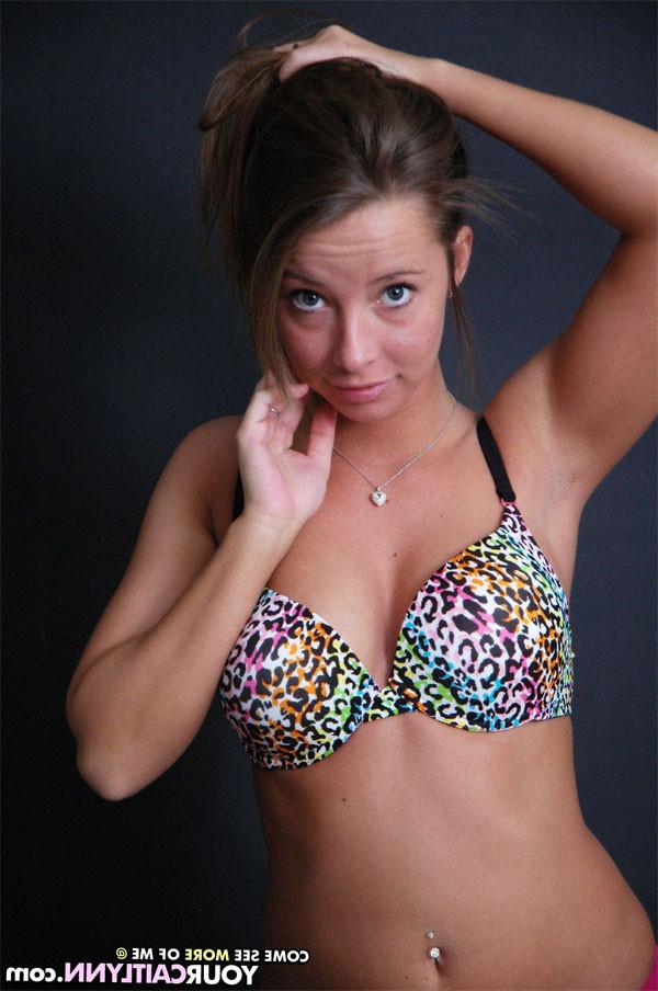 15P Sexy Teen Caitlynn Showing Her Perky Boobies