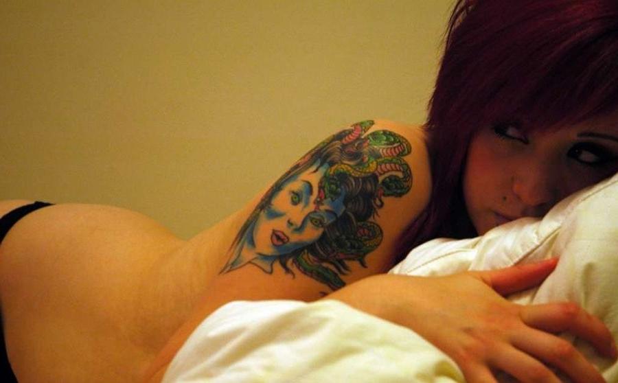 15P Hot Red Headed Emo Flashing Her Tender Perky Tits She Is So Naughty So Sweet