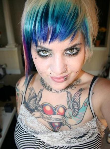15P Hot Emo Punks Flashing Perky Tits And Pussies