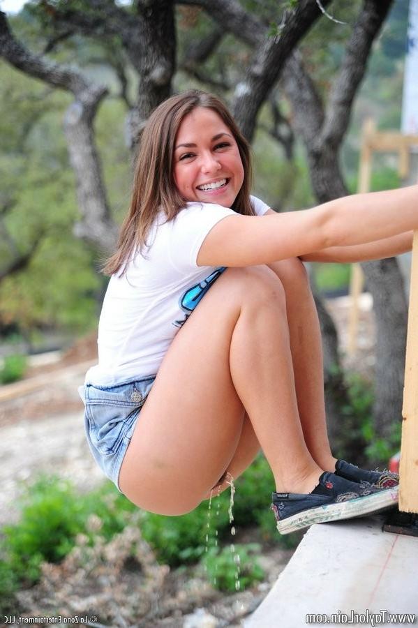 15P Amazing petite small titted eighteen year old drops jean skirt