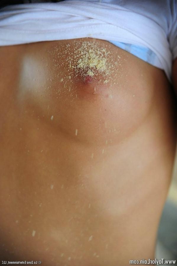 15P Amazing petite small titted eighteen year old drops jean skirt