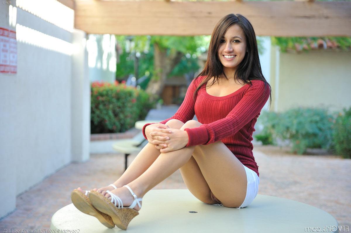 15P Cute petite teen babes shaved vagina upskirt shots
