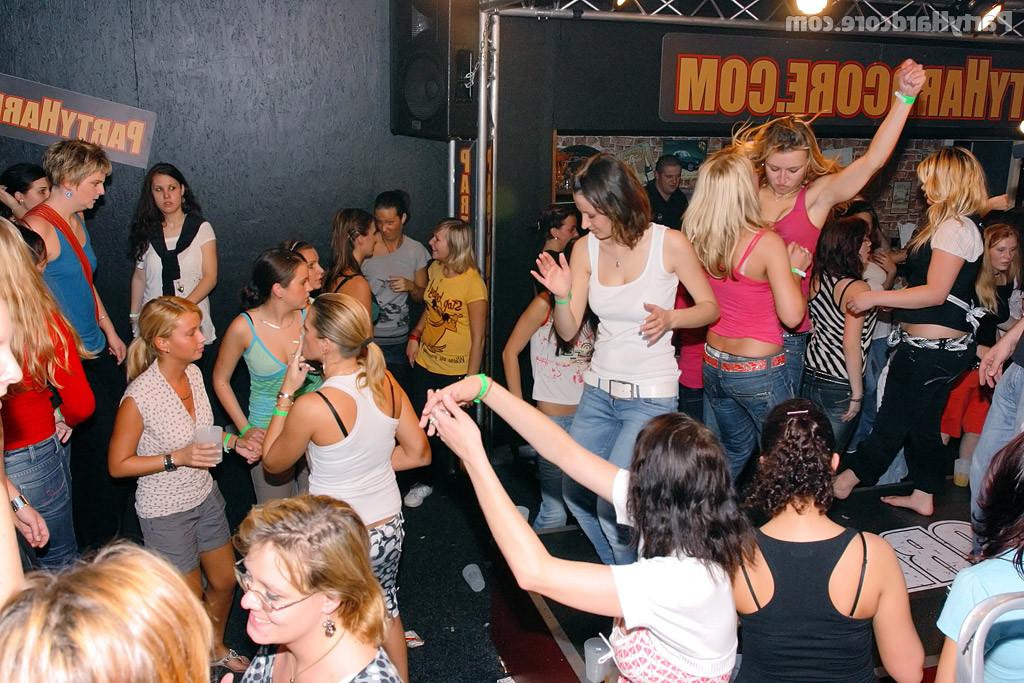 15P Hardcore sexy babes fucking hard at crowded sex party