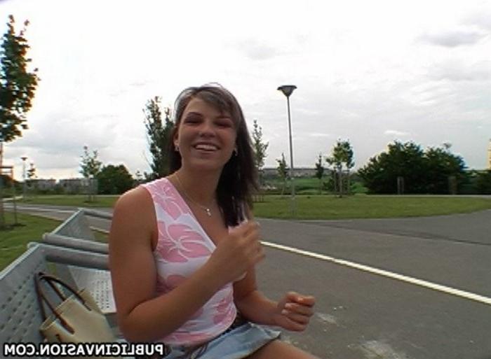 16P girl getting crazy in public after seeing hard dick