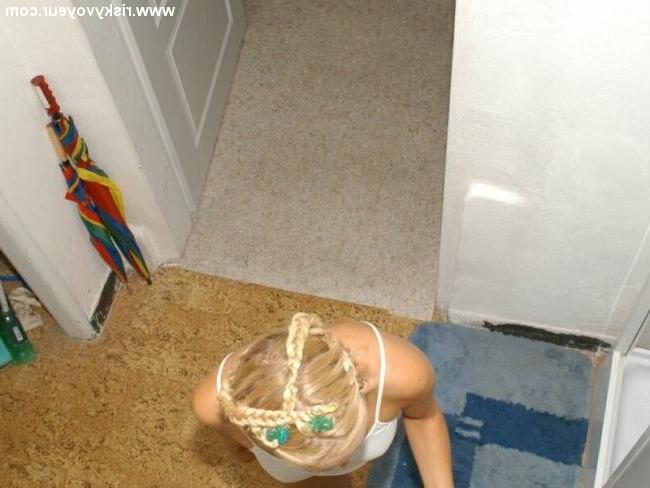 16P Blond roomies in their shower caught by a spycam