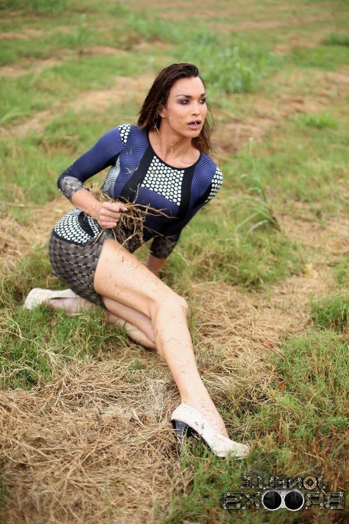 12P TS Jonelle Brooks posing in the grass