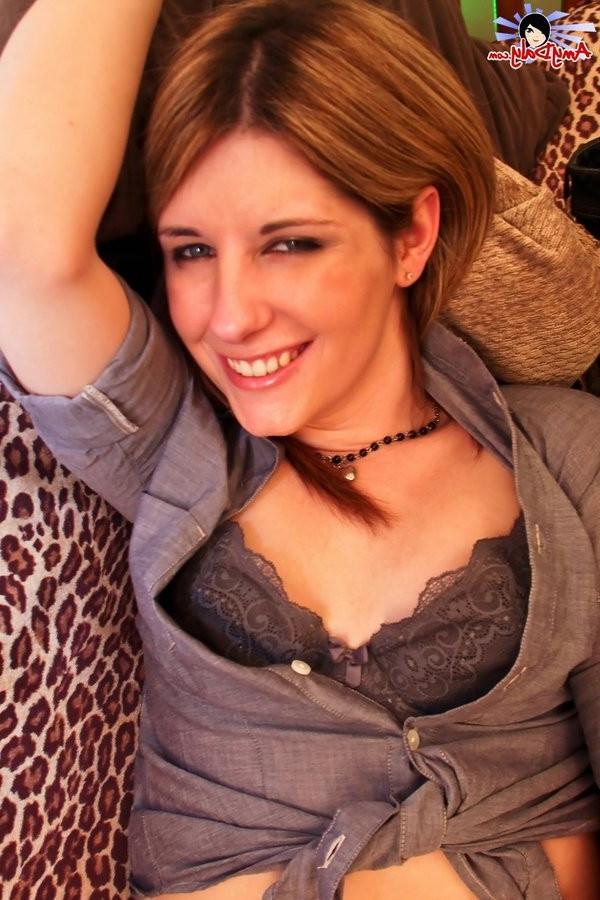 15P Shemale Hottie Amy Daly Undresses And Strokes Her Cock