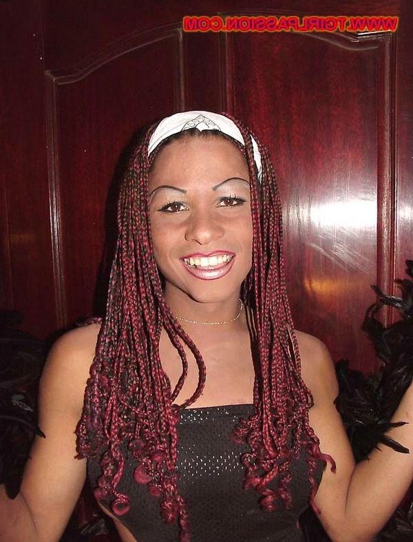 14P Beautiful ebony shemale cock stroker