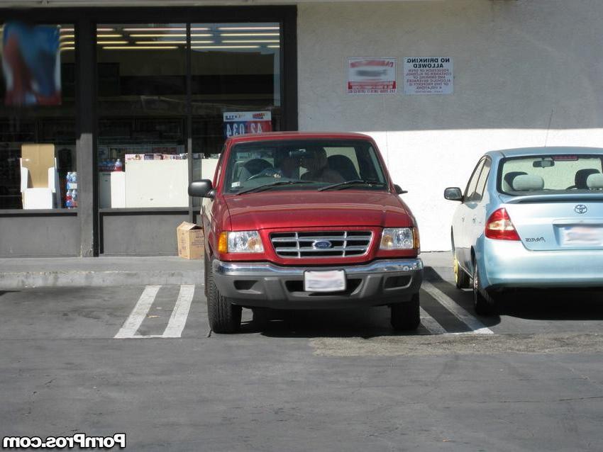16P blonde girl caught kissing other guy in a parking lot