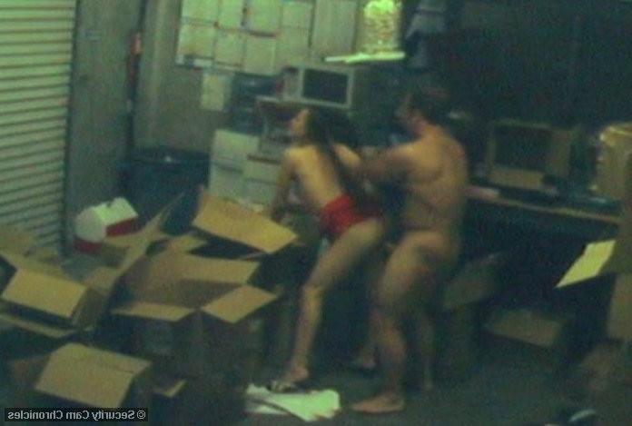 16P Horny amateur couple caught by hidden security camera