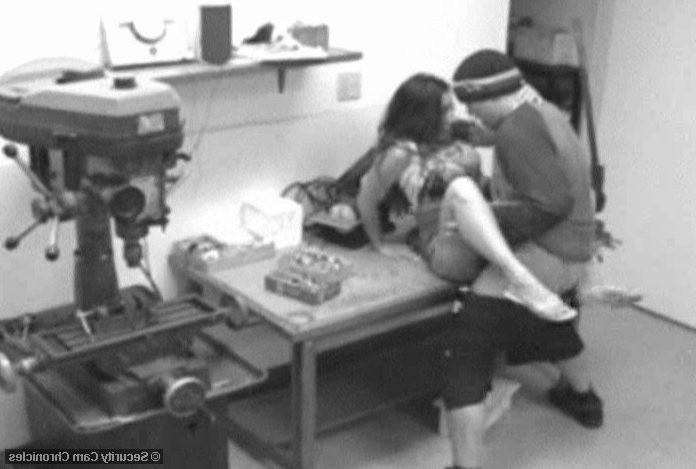 16P Unsuspecting horny couple having sex on security cam