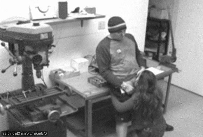 16P Unsuspecting horny couple having sex on security cam