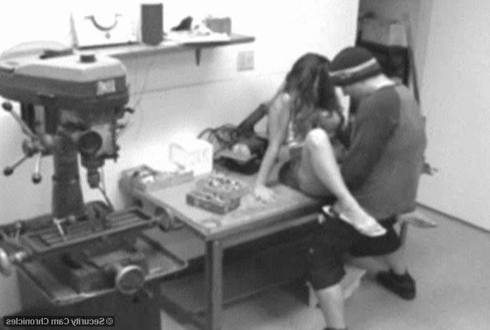 16P Unsuspecting horny couple having sex on security cam