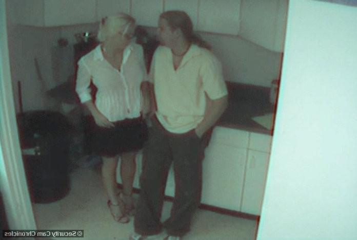 16P Hot couple having fun in kitchen caught by hidden camera