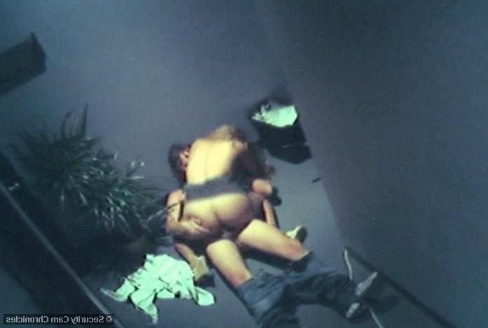 16P Horny lawyer and janitor caught fucking by security cam