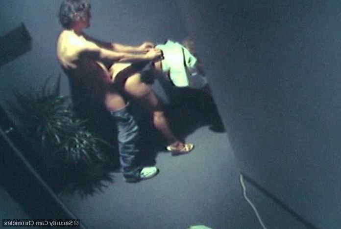 16P Horny lawyer and janitor caught fucking by security cam