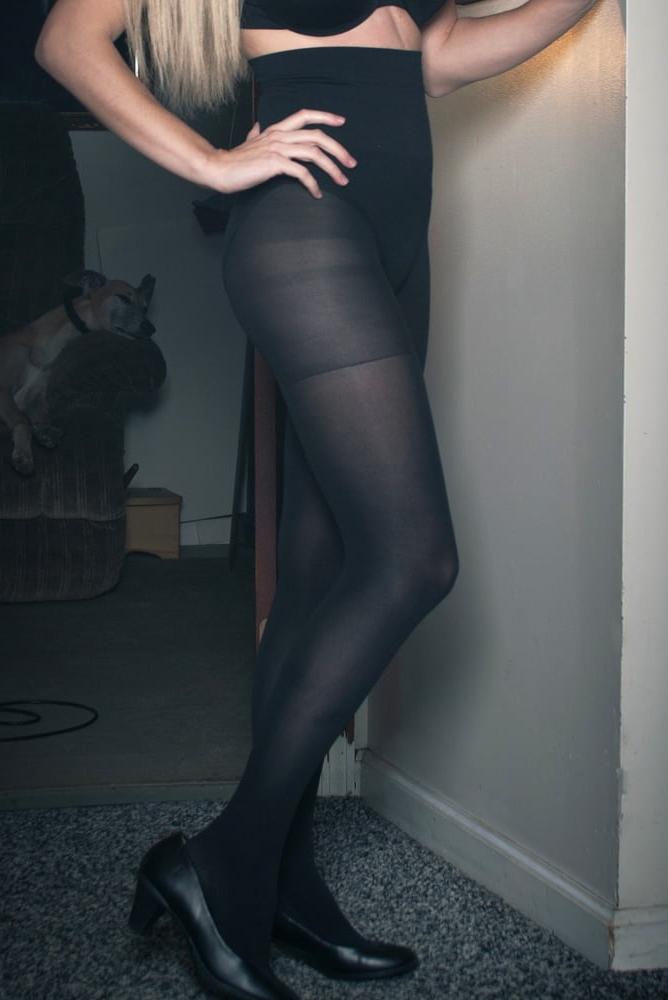 14P Pantyhosed Wife Posing for Hubby