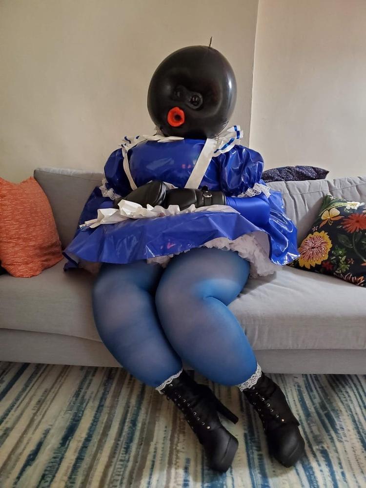 21P Inflatable Blue Ballhood Frilly Maid
