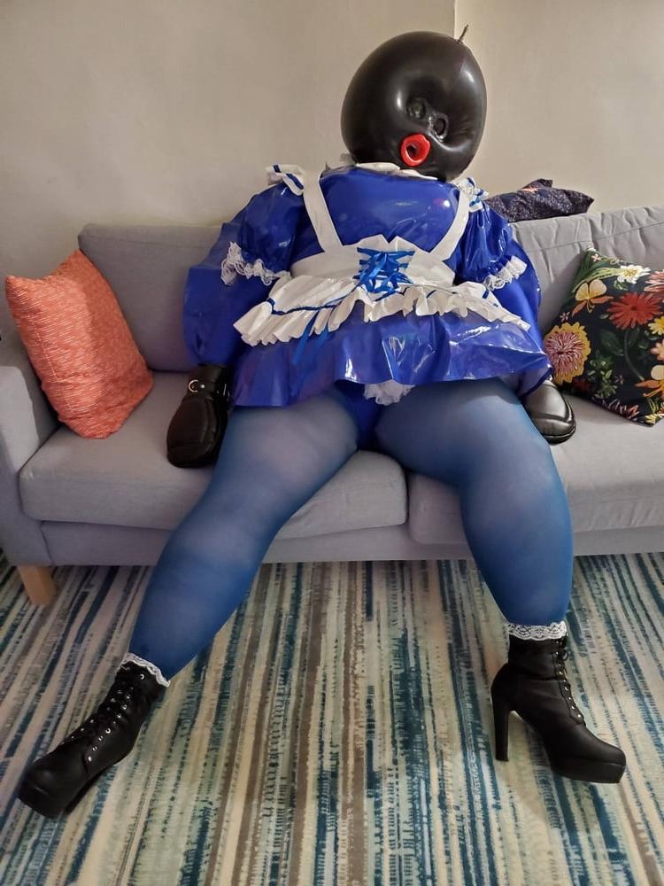 21P Inflatable Blue Ballhood Frilly Maid