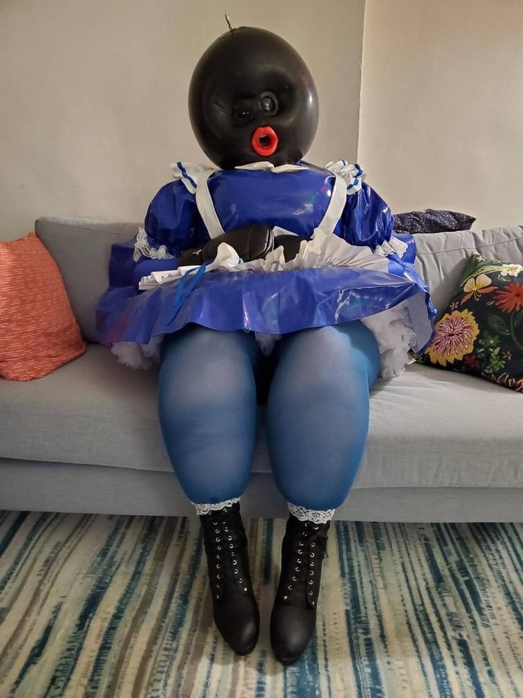 21P Inflatable Blue Ballhood Frilly Maid