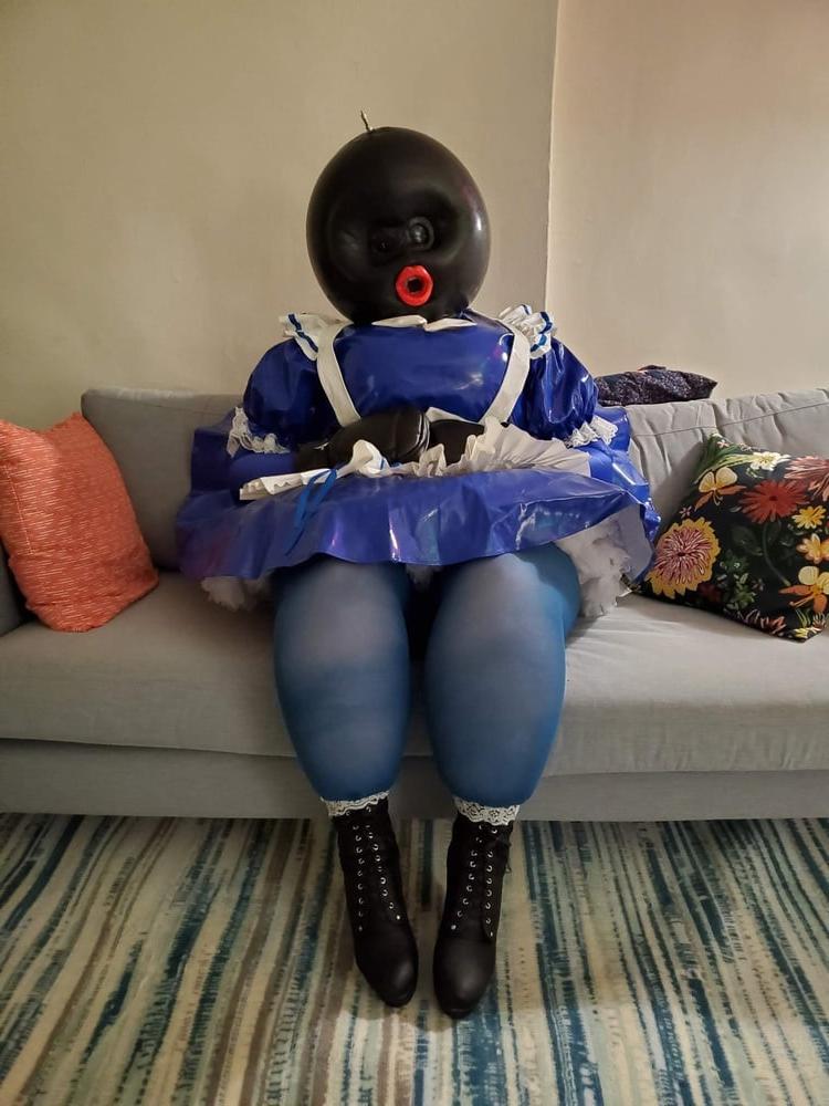 21P Inflatable Blue Ballhood Frilly Maid
