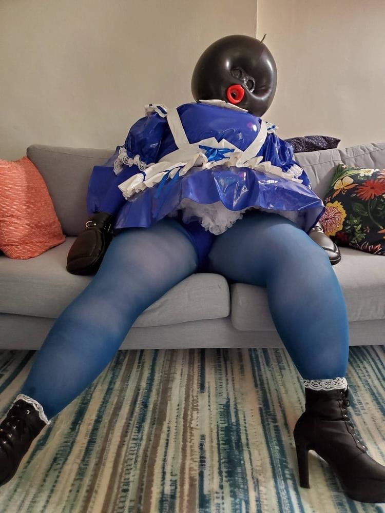21P Inflatable Blue Ballhood Frilly Maid