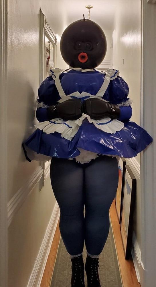 21P Inflatable Blue Ballhood Frilly Maid