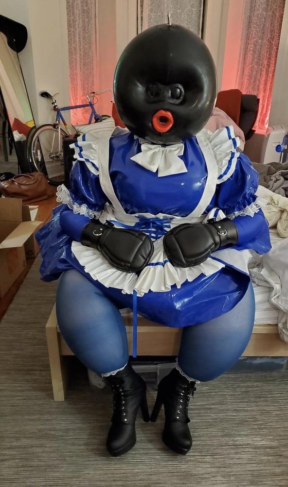 21P Inflatable Blue Ballhood Frilly Maid
