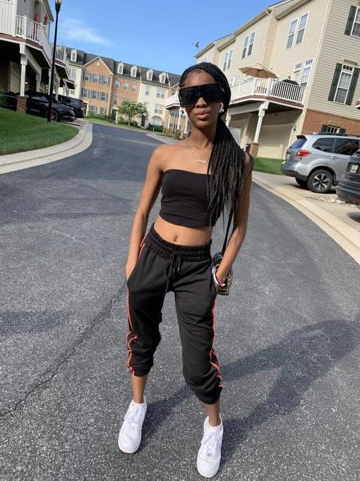 8P Skinny ebony teen non nude